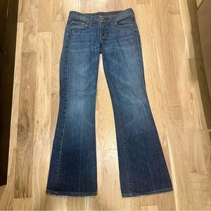 Citizens of Humanity Naomi #065 Stretch Denim Low Waist Flair Boot Jeans Size 28